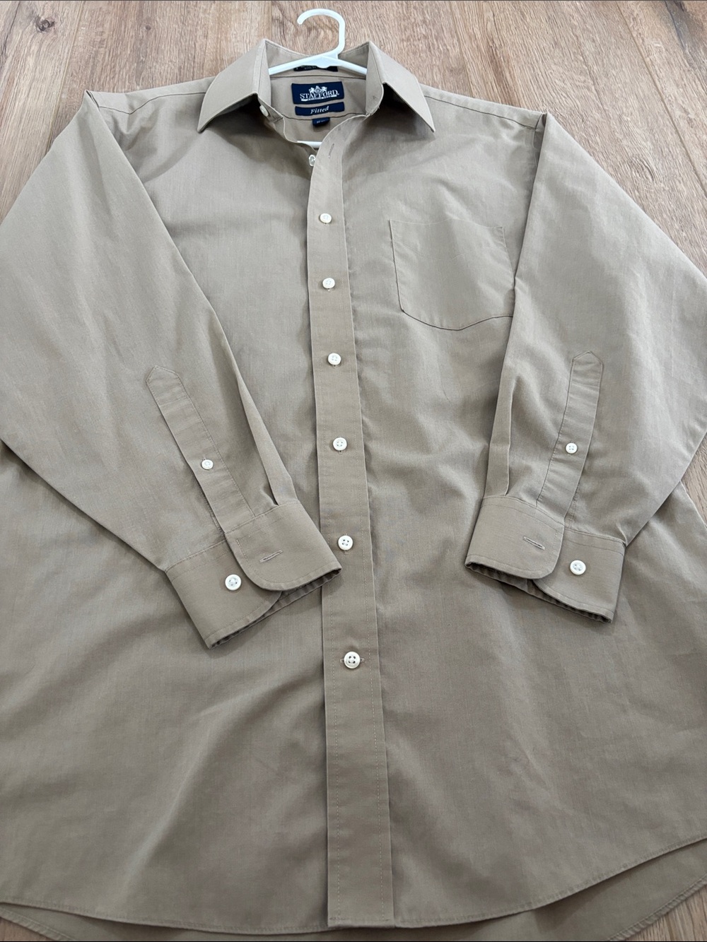 Stafford Men's Lightweight Shirt Jacket in Tan